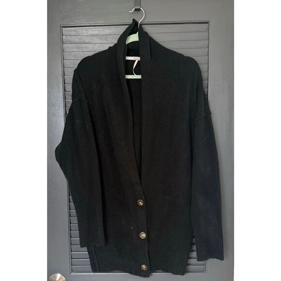 Free People XS Black Eucalyptus Cardigan Sweater - Picture 5 of 7